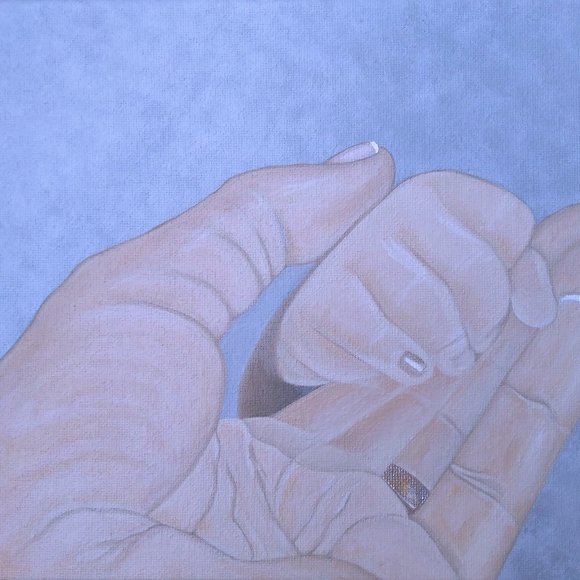Mother and Child - Acrylic Painting on Canvas - Picture 1 of 3